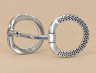 BIT - CT12 - Black Rasp Eggbutt Snaffle