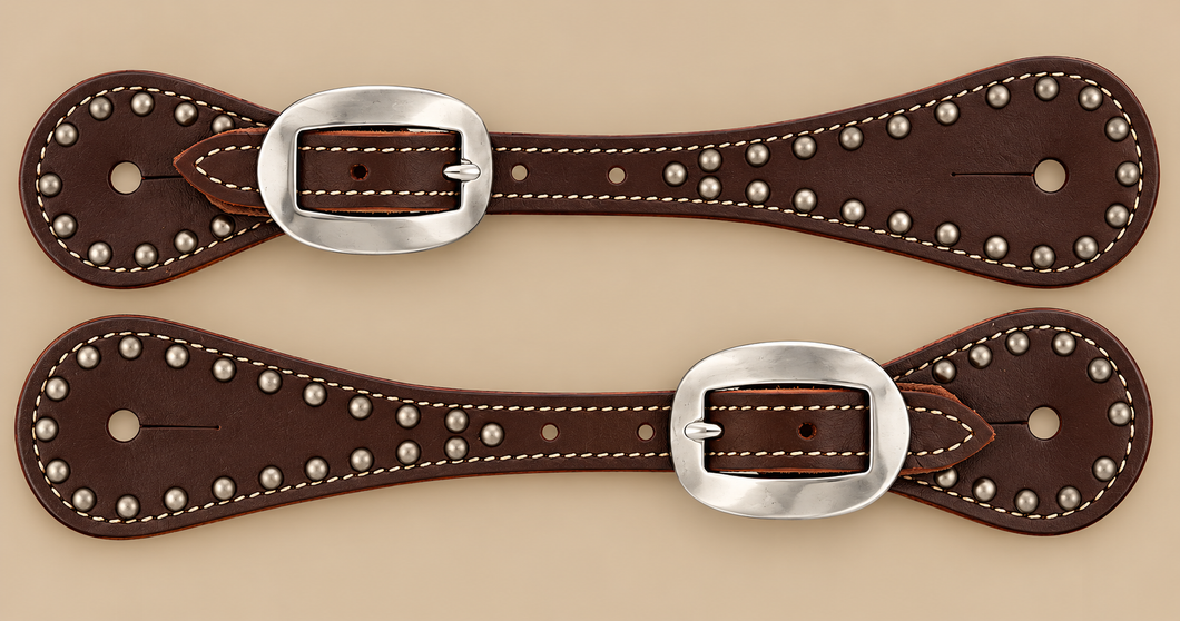 Spur Straps - SPS176 - Youth Oiled Spotted Harness Leather