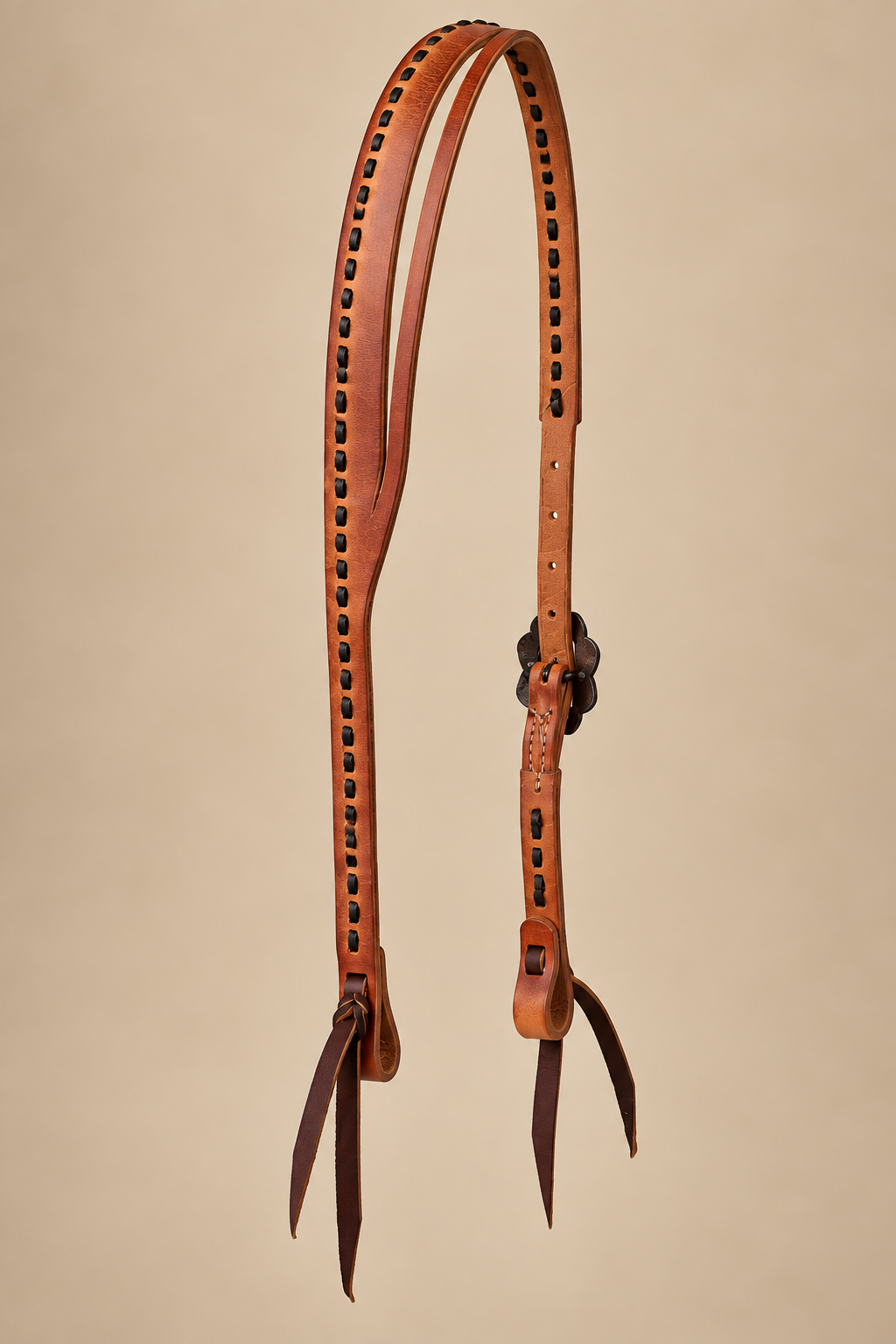 Headstall - HS318 - Weaver Harness Leather Buckstitch Split Ear