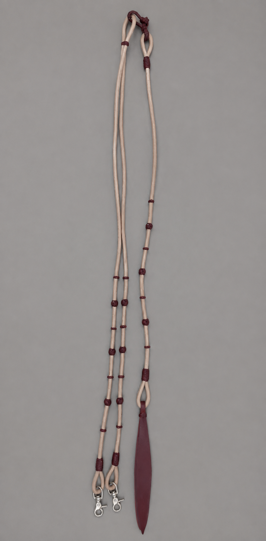 Romal Reins - RR110 - CA Equine Light Belting with Dark Knots and Clips 93
