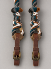 Split Reins - SR41 - 5/8" x 7.5' 6 Stand Alpaca Split Reins with Connectors