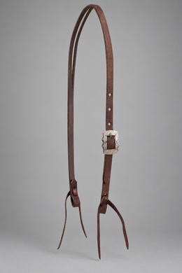 Headstall - HS403 - Split Ear Headstall with Prescott Buckle Latigo Ties