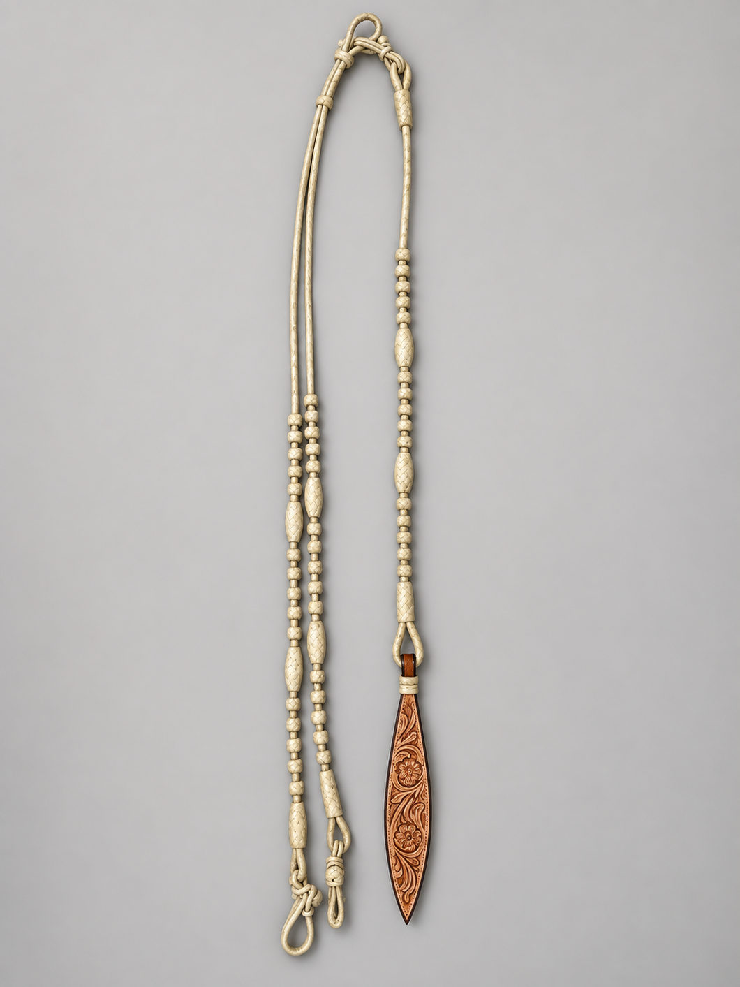 Romal Reins - RR76 - 12 Plait Natural 108”