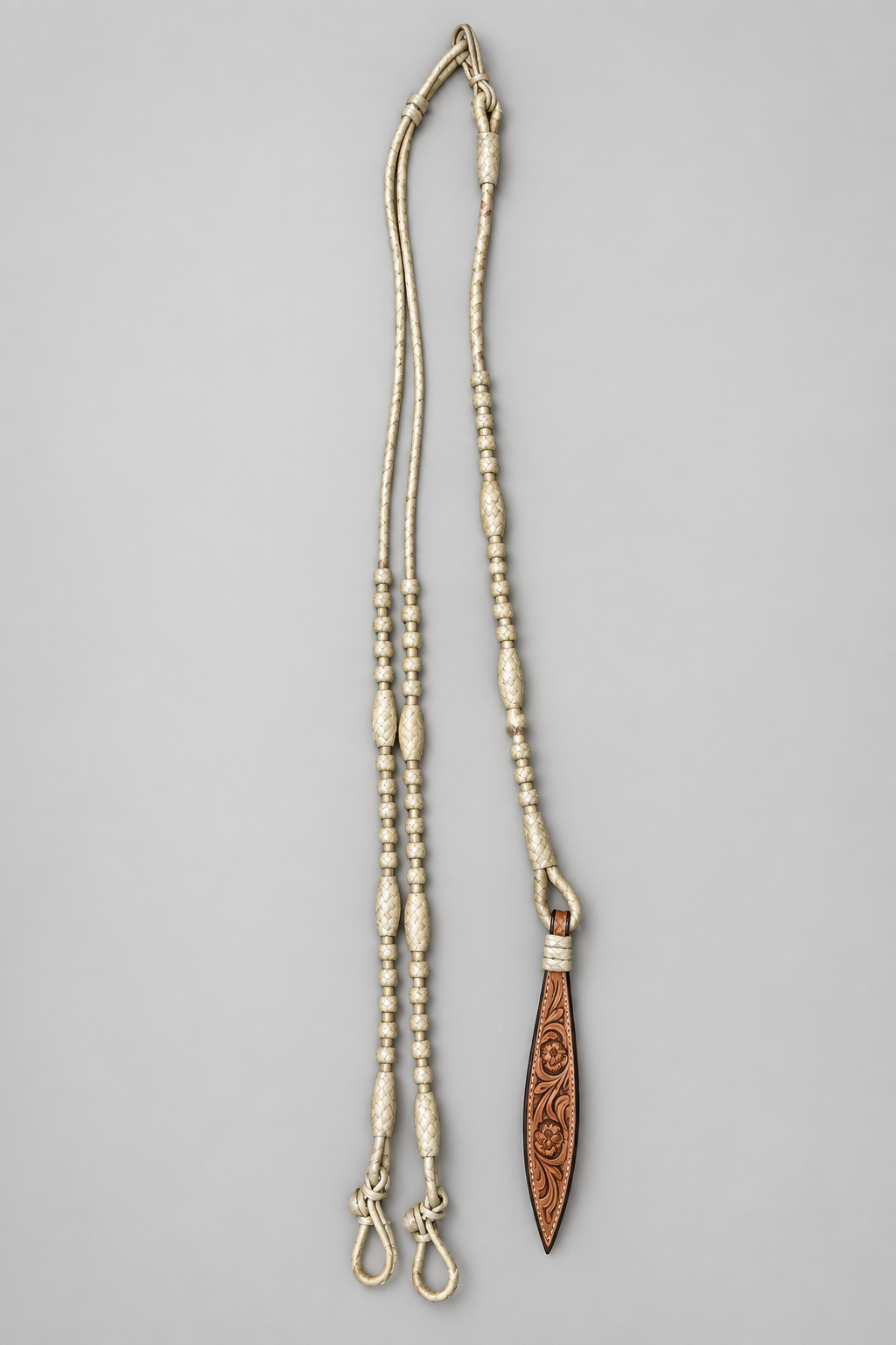 Romal Reins - RR122 - 12 Plait Natural 106