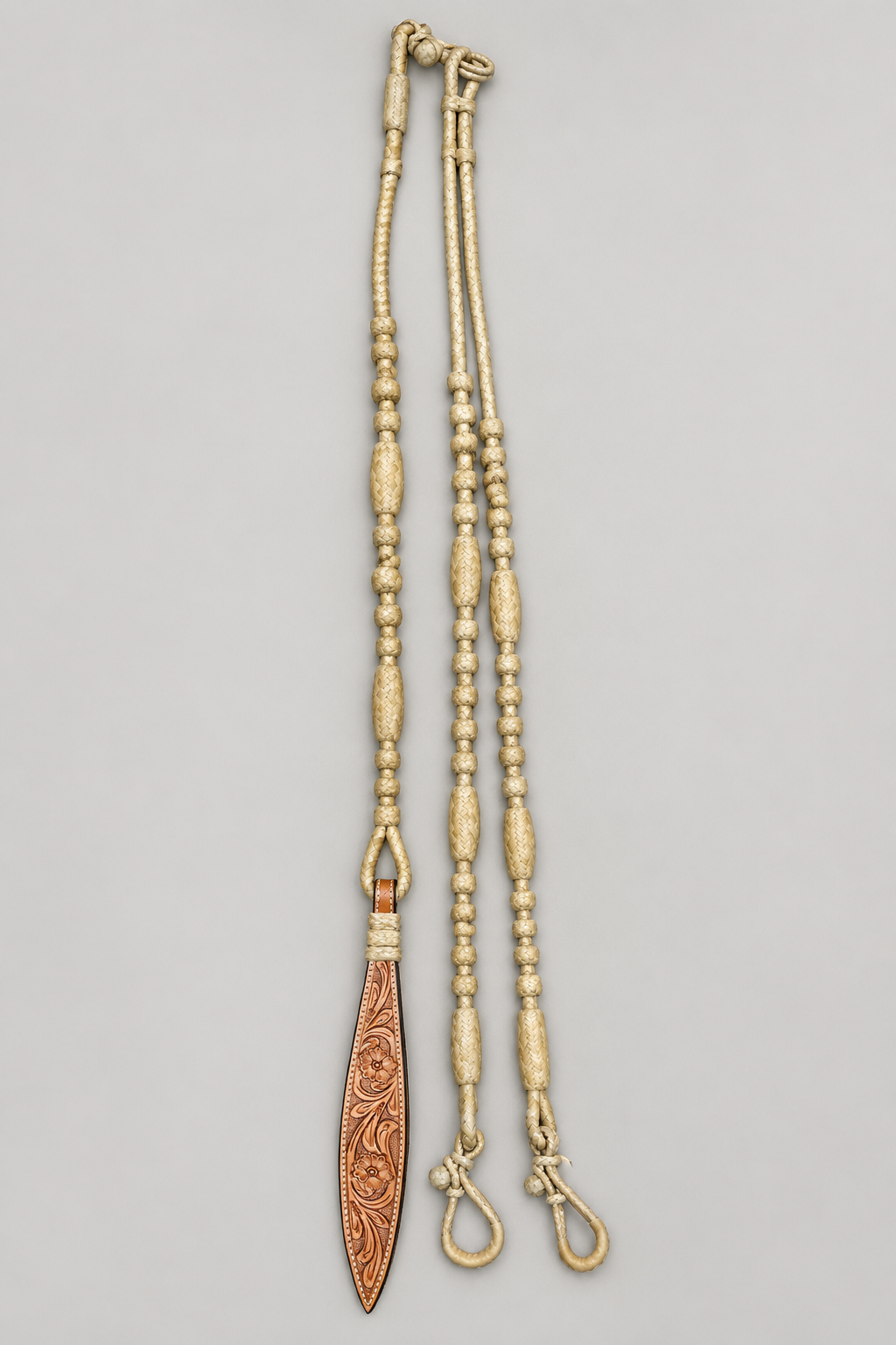 Romal Reins - RR118 - 12 Plait Natural 84