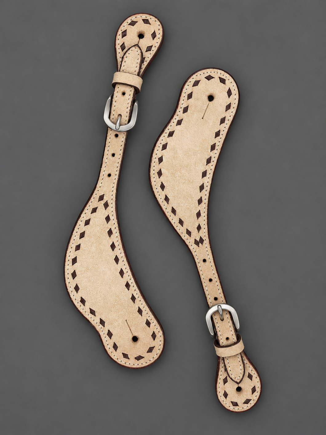 Spur Straps - SPS164 - Roughout Buckstitch