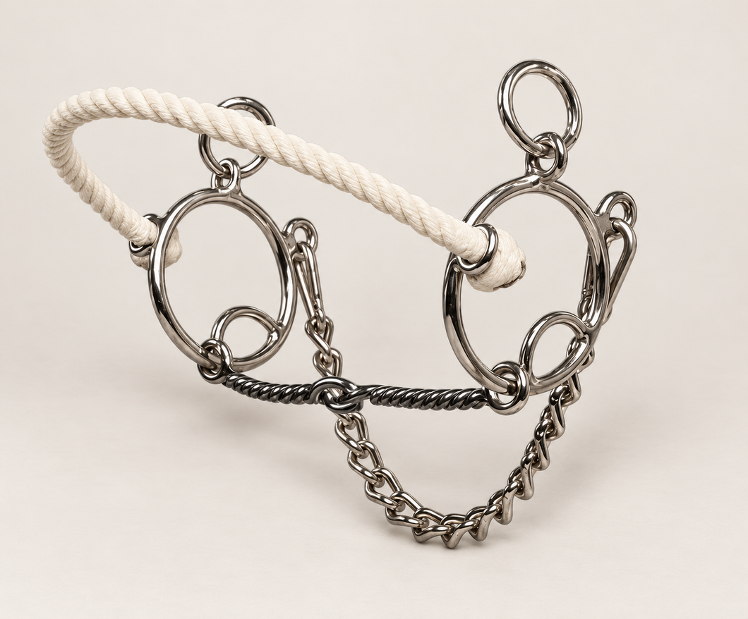 BIT - PC52 - Pro Choice Combination Series Twisted Wire Snaffle