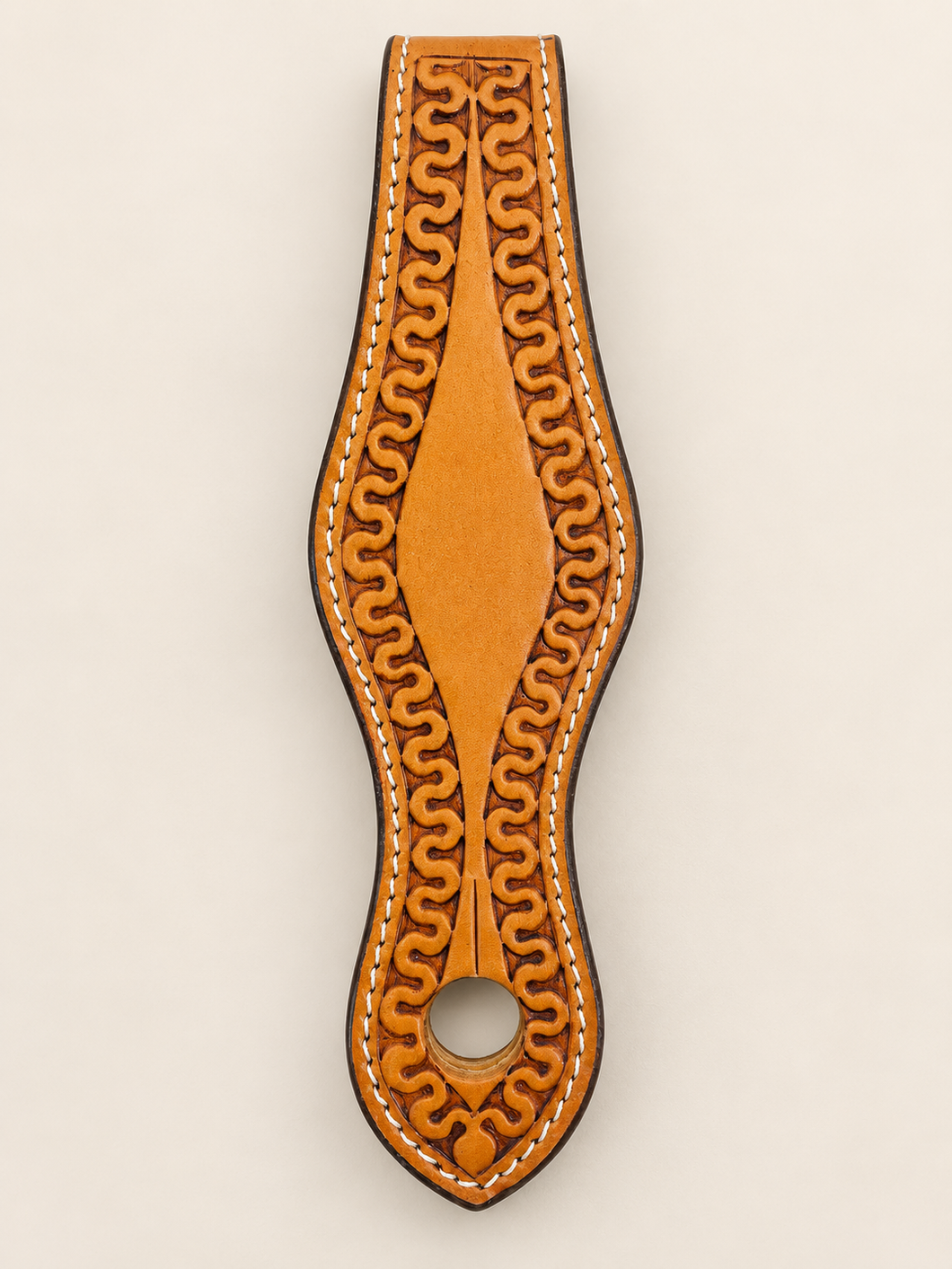 Slobber Leathers - SL03 - Carlos Border Stamped Light Oil