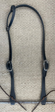 Headstall - HS300 - Plain Black Single Ear