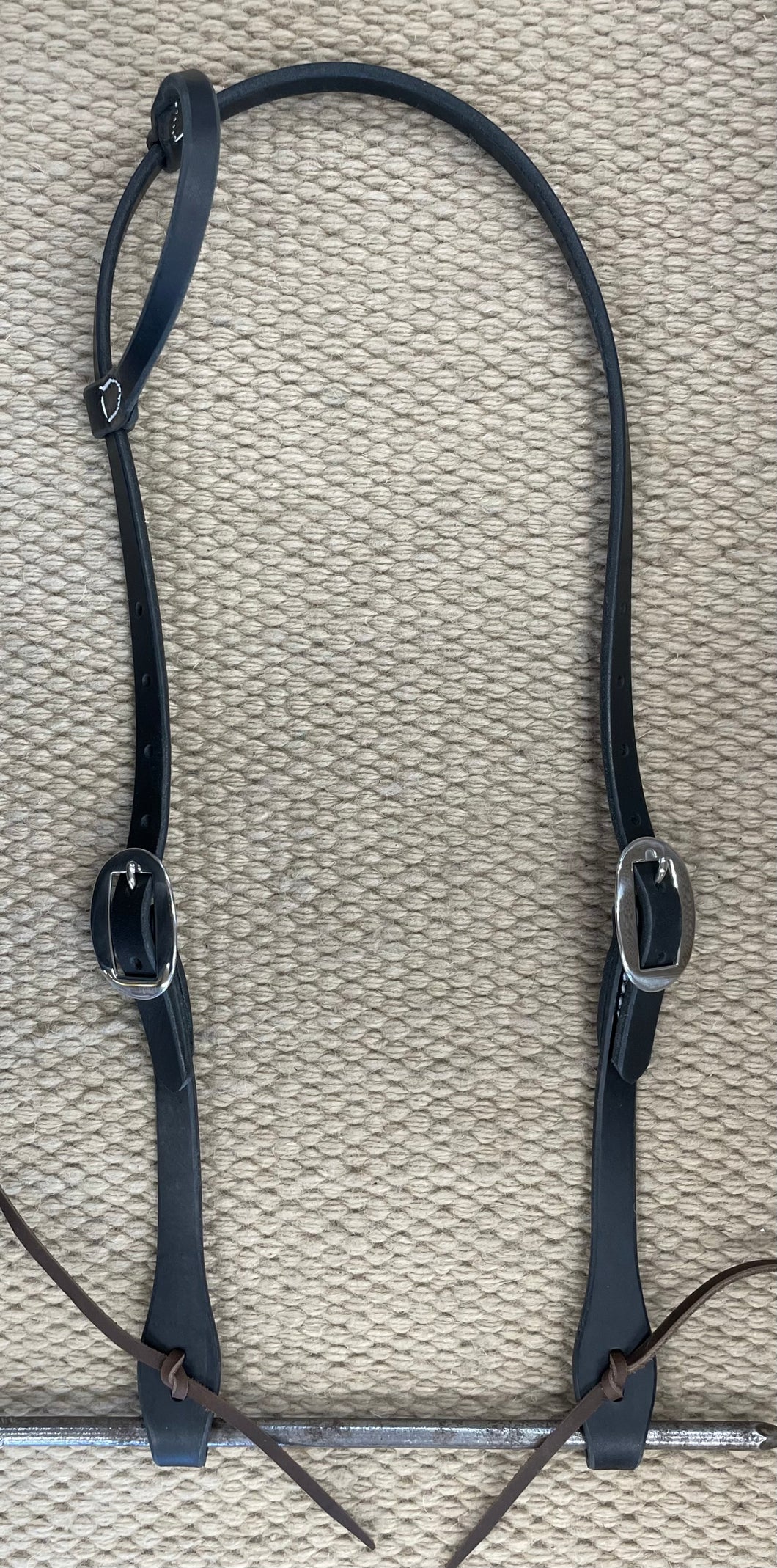 Headstall - HS300 - Plain Black Single Ear