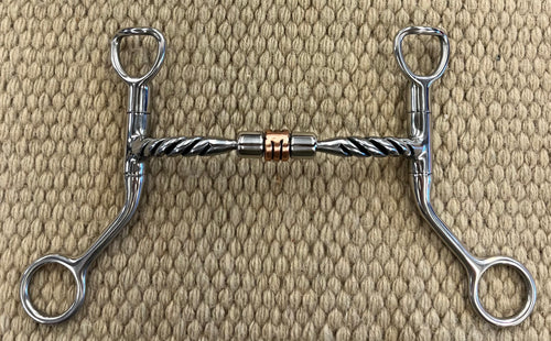 BIT - MB104 - Myler HBT Shank Twisted Comfort Snaffle 5”