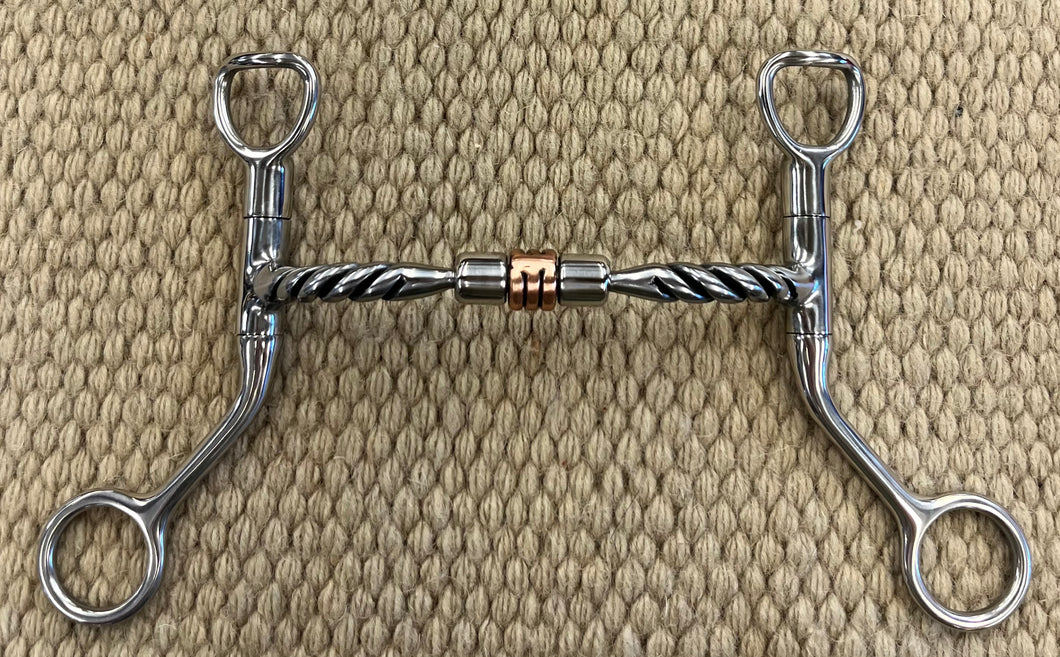 BIT - MB104 - Myler HBT Shank Twisted Comfort Snaffle 5”