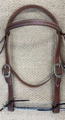 Headstall - HS224 - Oiled Harness Browband