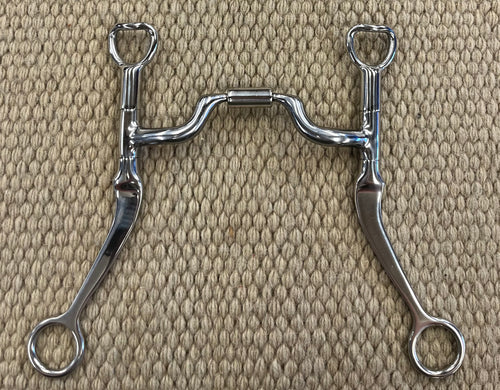 BIT - MB99 - Myler Flat Shank Medium Wide Port Comfort Snaffle 5”