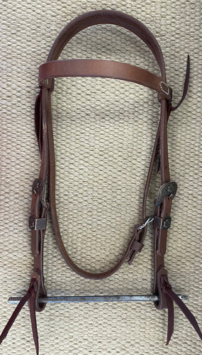 Headstall - HS286 - 3/4” Heavy Oiled Cowboy Culture Browband Regular