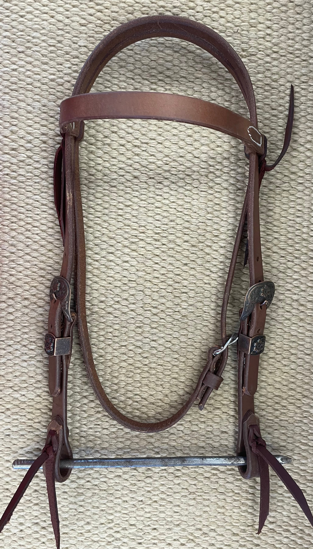 Headstall - HS286 - 3/4” Heavy Oiled Cowboy Culture Browband Regular