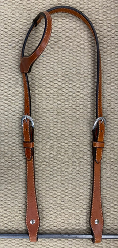 Headstall - HS69 - Plain Medium Oiled Single Ear