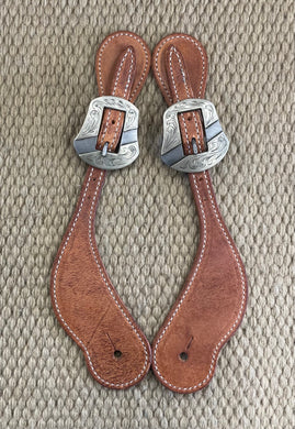 Spur Straps - SPS95 - Martin Cowboy Natural Harness w/ Salinas Buckle