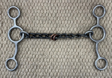 BIT - RM98 - Reinsman Junior Cow Horse Small Chain w/ Copper Rings