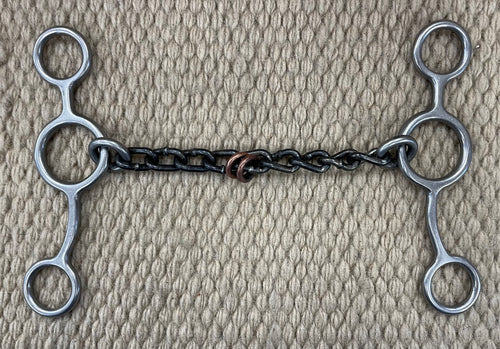 BIT - RM98 - Reinsman Junior Cow Horse Small Chain w/ Copper Rings