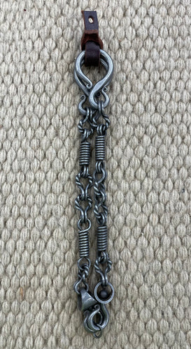 Rein Chains - RCH06 - Jed Rice Wrapped Twisted Rings 7 1/2”