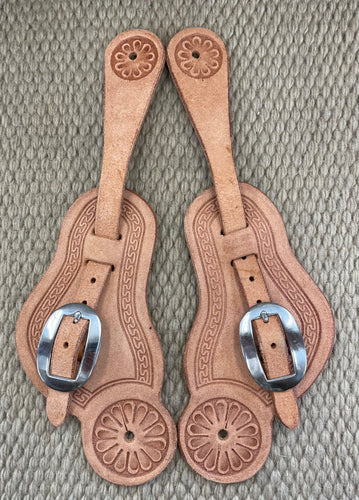 Spur Straps - SPS75 - Martin Buckaroo Natural Rough Out San Carlos