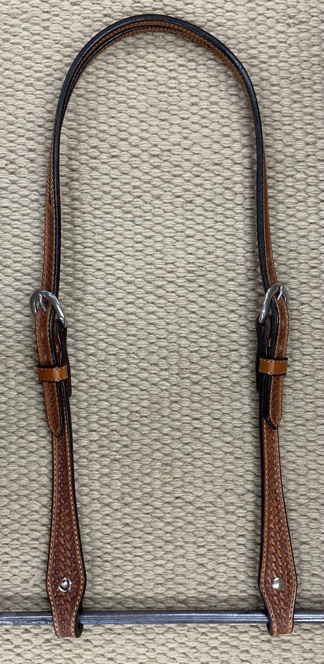 Headstall - HS75 - Basket Antiqued Split Ear