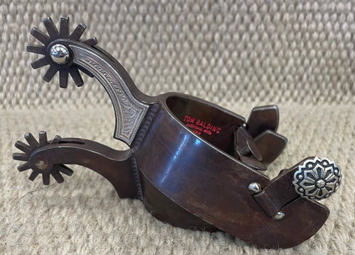 Spurs - SP128 - Tom Balding Ladies Brown w/ Silver Engraved Plates