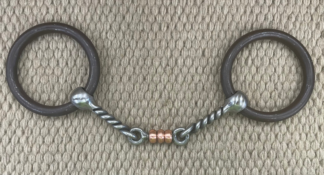 BIT - PC37 - Pro Choice Bob Avilla Heavy Loose Ring Twisted Dogbone Snaffle