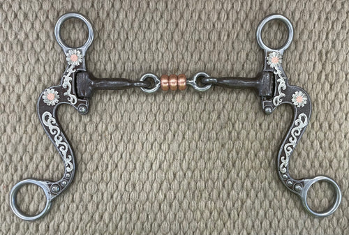 BIT - PC41 - Pro Choice Short Calvary Sunflower Dogbone Snaffle