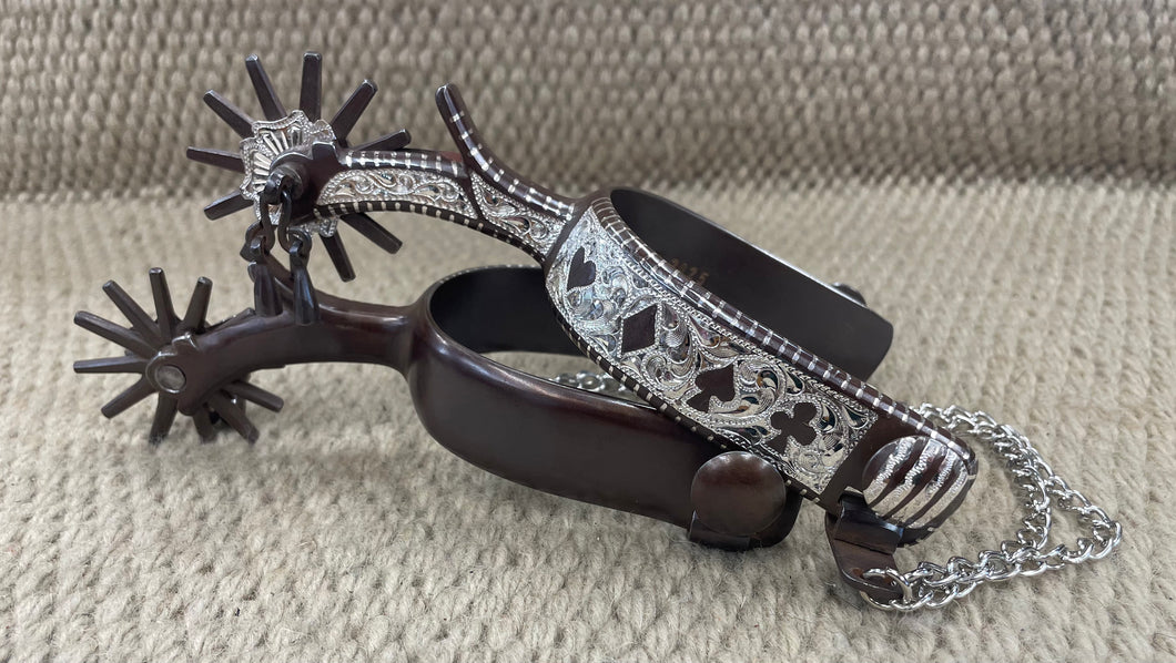 Spurs - SP123 - Franco Men's Rust Finish Card Suit