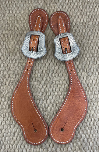 Spur Straps - SPS80 - Martin Cowboy Natural Harness w/ Laramie Buckle