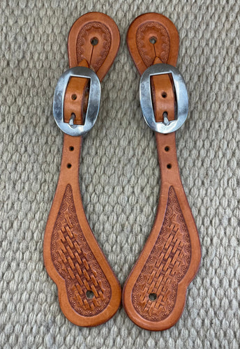 Spur Straps - SPS63 - Cowboy Medium Chestnut Mini Basket