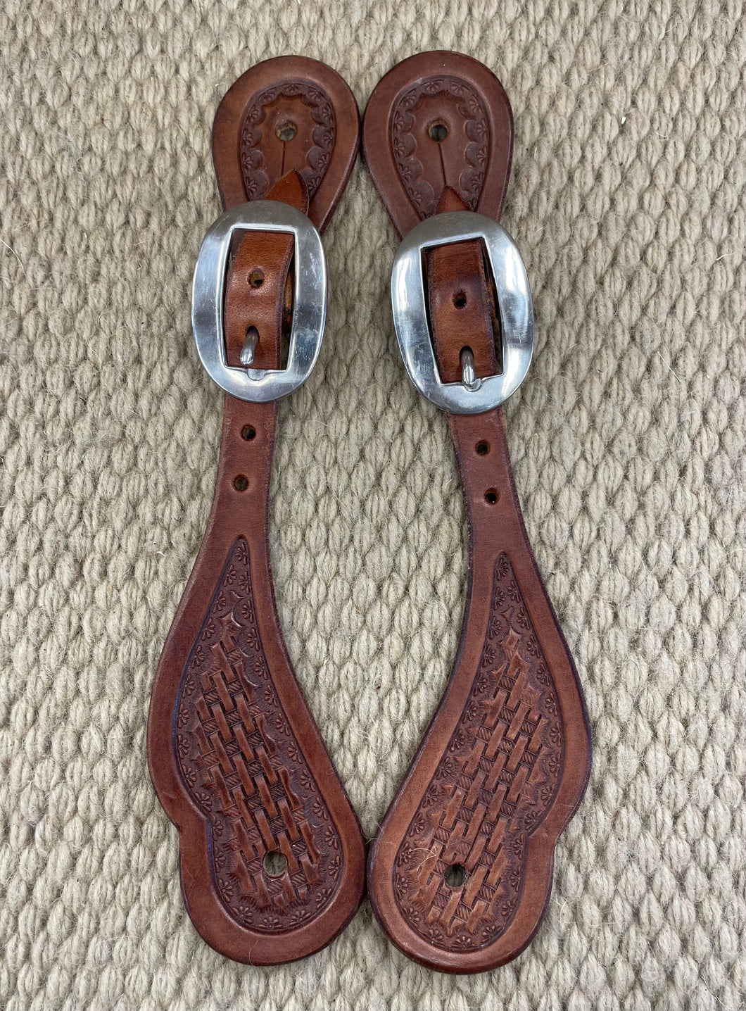 Spur Straps - SPS34 - Cowboy Medium Chocolate Mini Basket