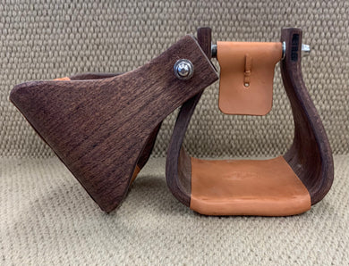 Stirrups - STP53 - Nettles 6” Oversized Chisholms Mahogany