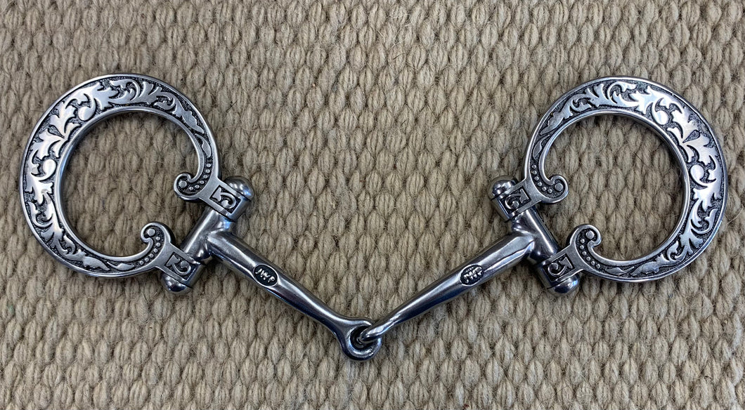 BIT - JW07 - Jeremiah Watt Moon Snaffle Stainless