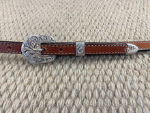 Headstall - HS81 - Plain Antiqued Split Ear w/ Silver Overlay