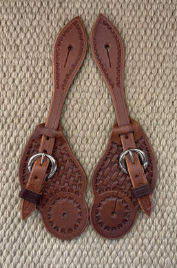 Spur Straps - SPS100 - Ladies Basket Dark Brown