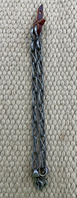 Rein Chains - RCH26 - Jed Rice Square Cross Twist - 9 3/4”