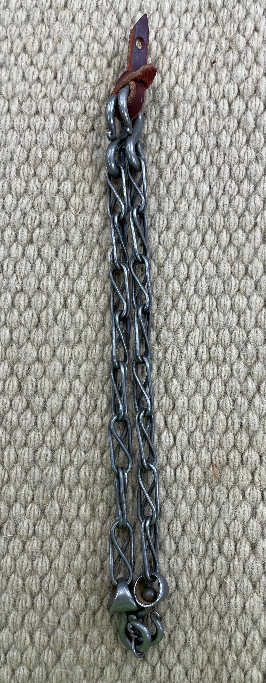 Rein Chains - RCH26 - Jed Rice Square Cross Twist - 9 3/4”