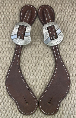 Spur Straps - SPS97 - Martin Cowboy Chocolate Roughout w/ Salinas Buckle