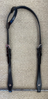 Headstall - HS271 - Plain Black Sliding Ear