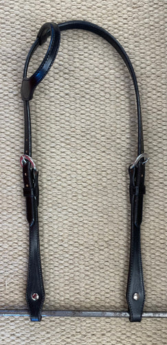 Headstall - HS271 - Plain Black Sliding Ear
