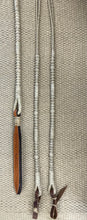 Romal Reins - RR99 - 12 Plait Santa Inez Style Natural w/ Leather Ends 100"