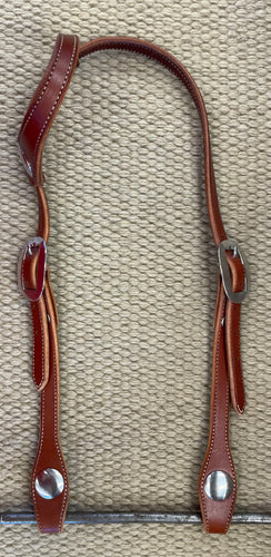 Headstall - HS282- Tony Pedrini Light Brown Single Ear