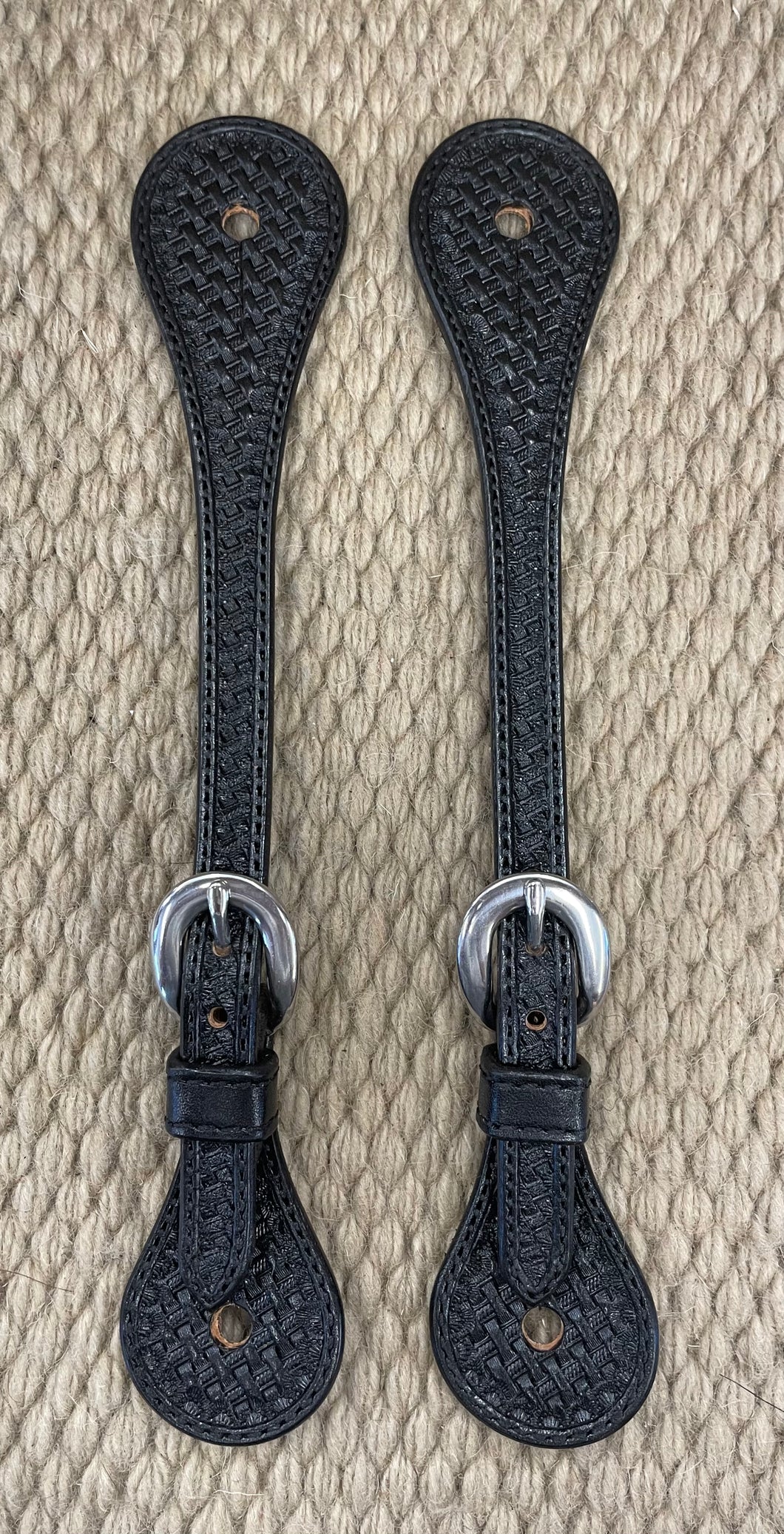 Spur Straps - SPS43 - Ladies Small Straight Basket Black