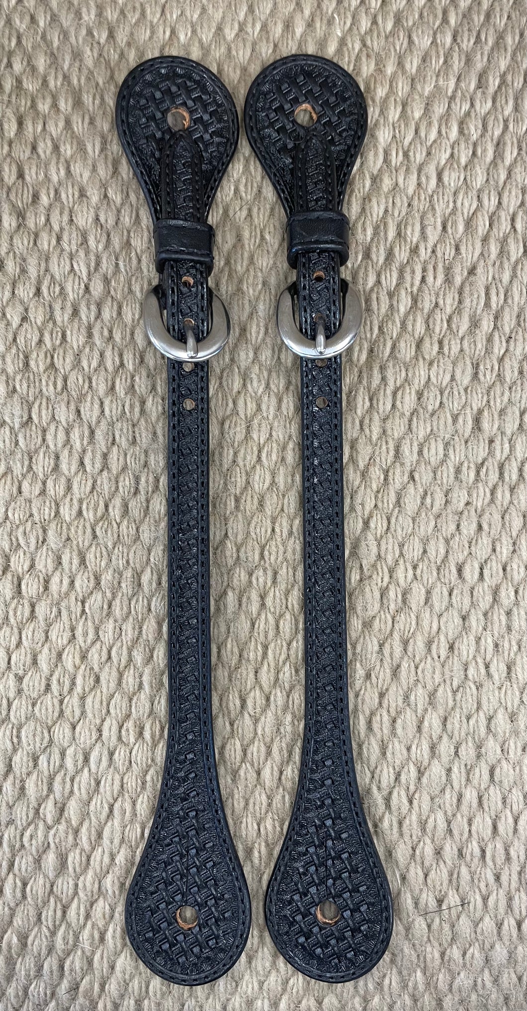 Spur Straps - SPS42 - Men's Small Straight Basket Black