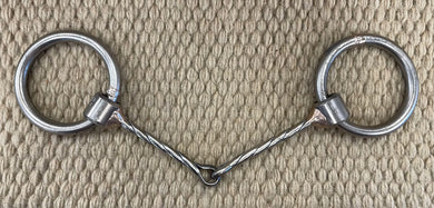 BIT - NH15 - Nolan Hansen Loose Ring Twisted Snaffle - 2 1/2