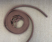 Split Reins - SR13 - 5/8" x 8' Heavy Oil Double Stitched w/ Ties and Weighted Ends