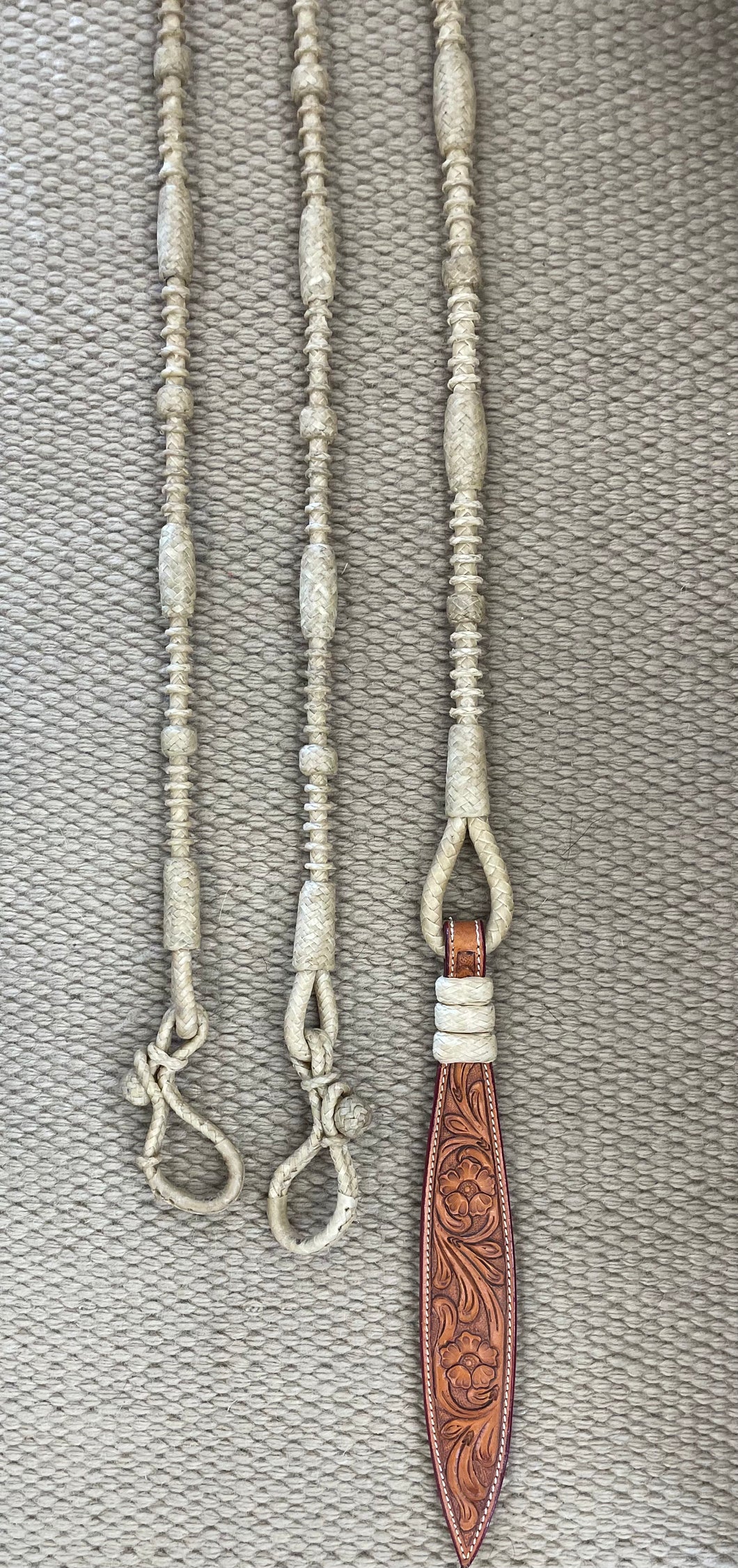 Romal Reins - RR102 - Natural Rawhide 104